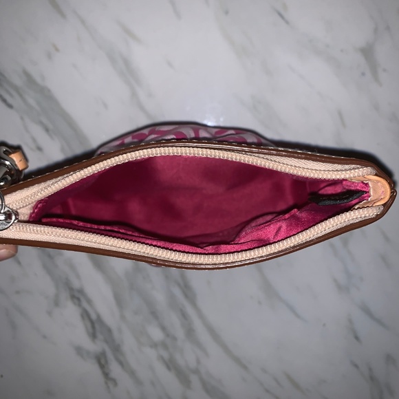 Pink Coach Wristlet - Picture 3 of 3